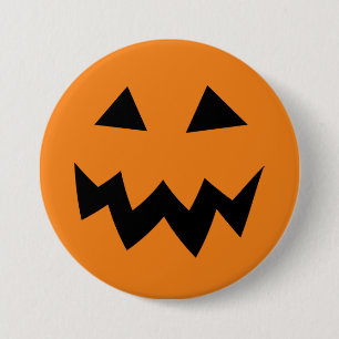 Schnitzende Hauptknöpfe großen Halloween-Kürbis Button