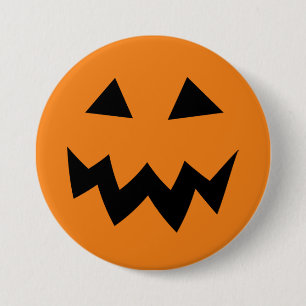 Schnitzende Hauptknöpfe großen Halloween-Kürbises Button