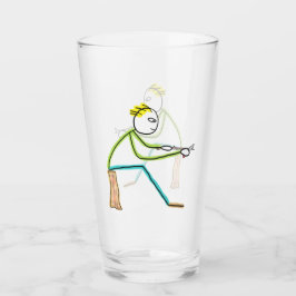 Schnitzender Stockmann Glas