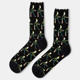 Schnitzender Stockmann Socken