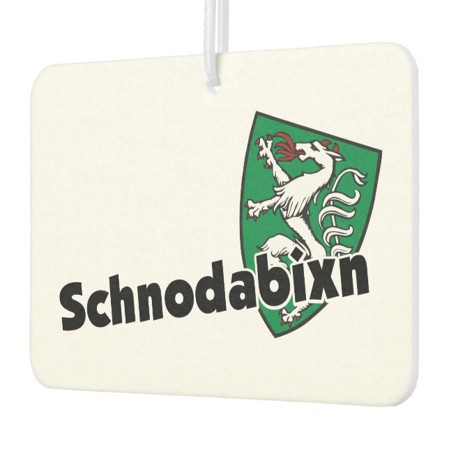 Schnodabixn Steiermark Österreich Wappen Humor Autolufterfrischer (Links)