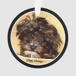 Schnoodle-Acrylkreis Ornament