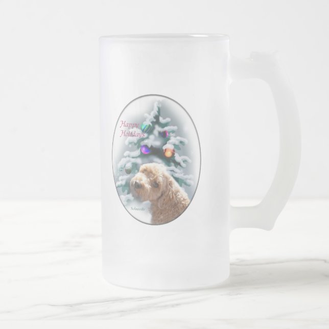 Schnoodle Christmas Geschenke Mattglas Bierglas (Rechts)