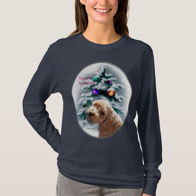 Schnoodle Christmas Geschenke T-Shirt (Vorderseite)