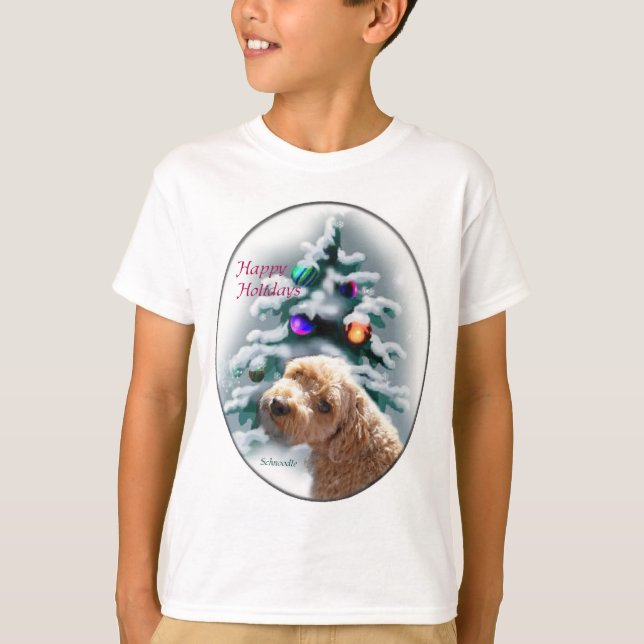 Schnoodle Christmas Geschenke T-Shirt (Vorderseite)