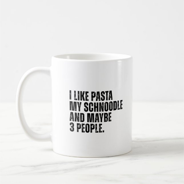 Schnoodle Dog Owner Funny Dog Vater Kaffeetasse (Links)