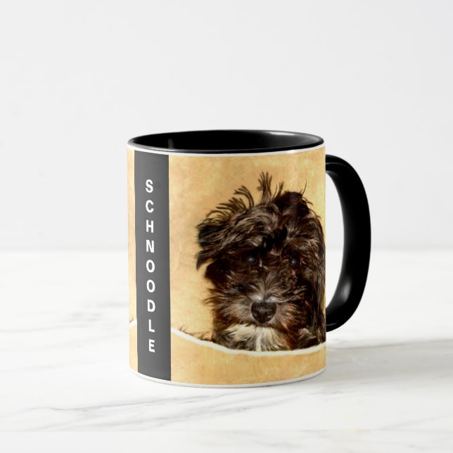 Schnoodle Dog Personalisiert Combo Tasse (VorderseiteRechts)