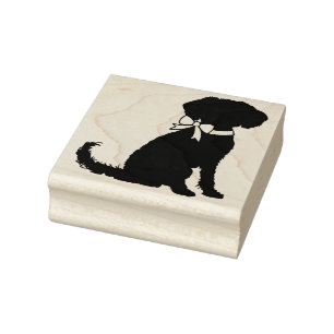 Schnoodle Dog Puppy Gummistempel