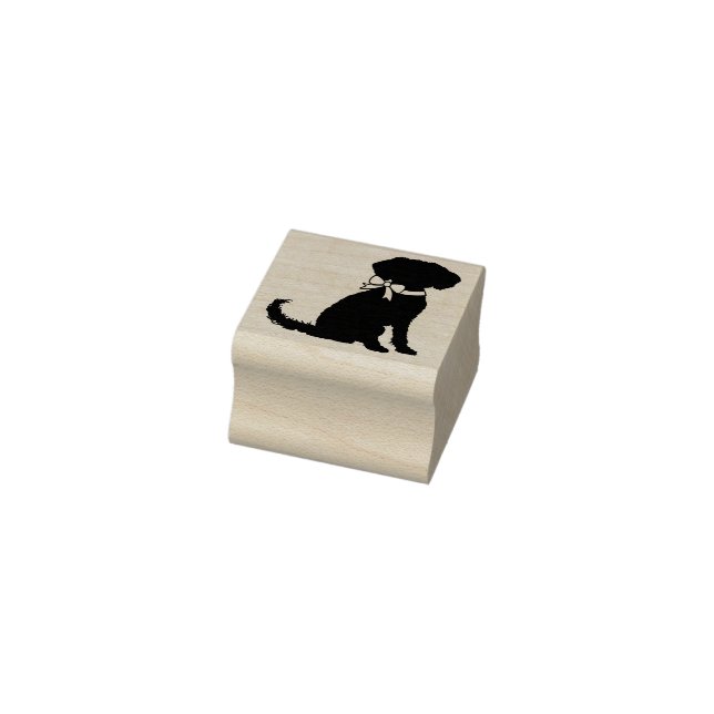 Schnoodle Dog Puppy Gummistempel (Stempel)