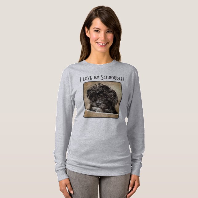 Schnoodle Dog Women's Sweatshirt T-Shirt (Vorne ganz)