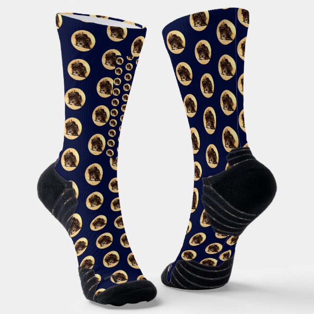 Schnoodle Dunkelblaue Socken (Gewinkelt)