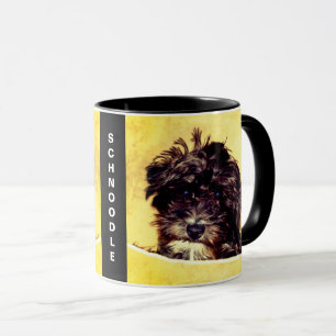 Schnoodle Hund personalisierte Mug Tasse