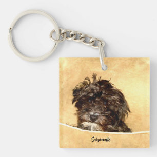 Schnoodle Hund Schlüsselanhänger