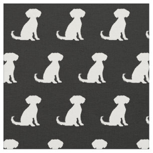 Schnoodle Hund Silhouette Haustier Stoff