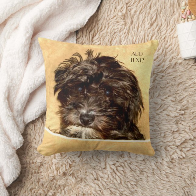 Schnoodle-Hundeschleuderkissen mit Text Kissen (Decke)