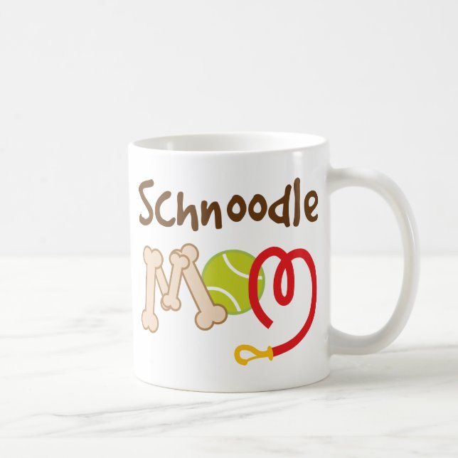 Schnoodle Hundezucht-Mama-Geschenk Kaffeetasse (Rechts)