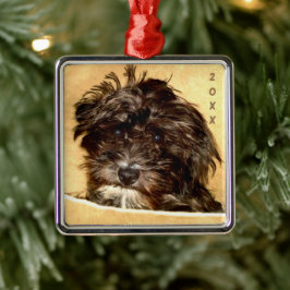 Schnoodle Premium Square Ornament Aus Metall