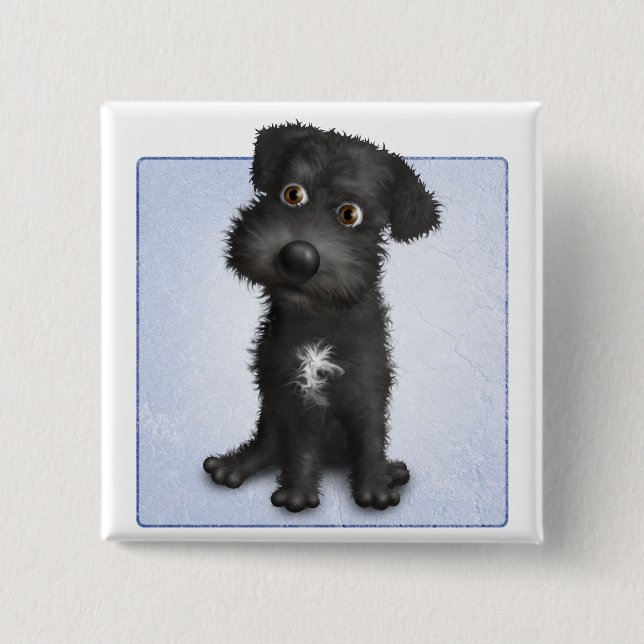 Schnoodle (schwarz) button (Vorderseite)