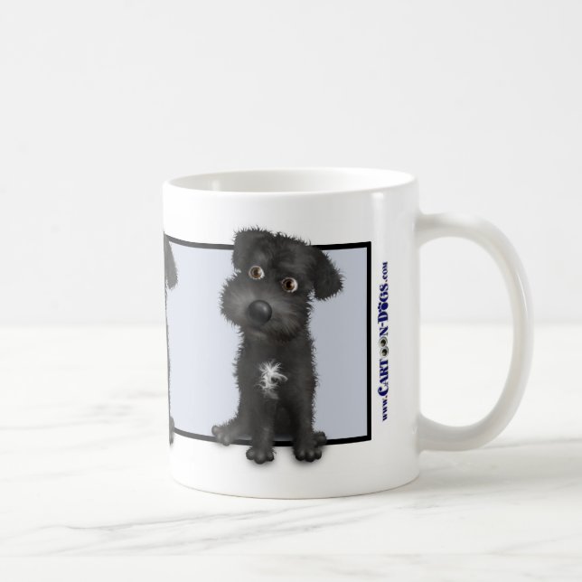 Schnoodle (schwarze) Tasse (Rechts)