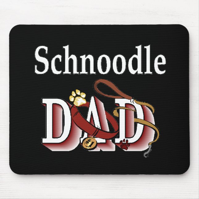 Schnoodle Vater Geschenke Mousepad (Vorne)