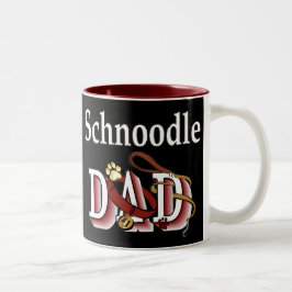 Schnoodle Vater Geschenke Zweifarbige Tasse