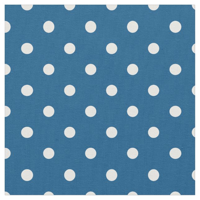 Schnorchel Blue & White Polka Dock Stoff (Nahaufnahme)