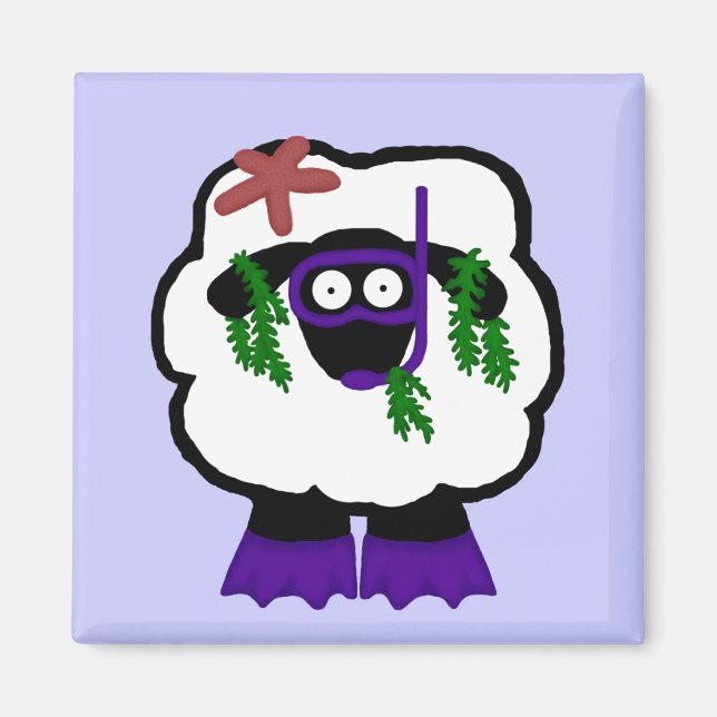 Schnorchel Sheep Magnet (Vorne)