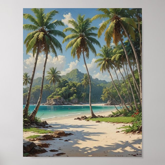 Schnorchel- und Tauchplatz Poster (Vorne)