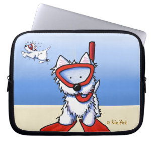 Schnorchel Westies Laptop Sleeve