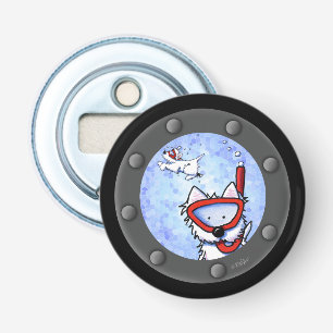 Schnorchel Westies Porthole Flaschenöffner