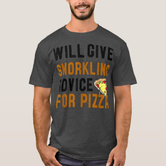 Schnorchelberater für Pizza Funny Swimmi T-Shirt