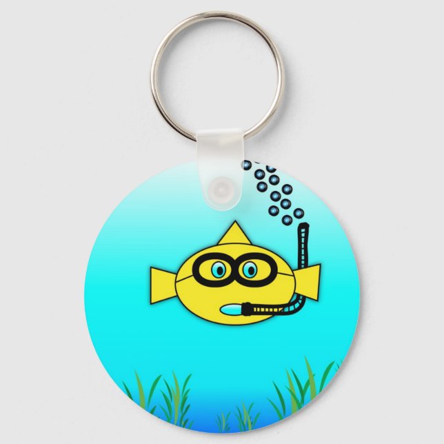 Schnorchelfisch Schlüsselanhänger (Vorderseite)