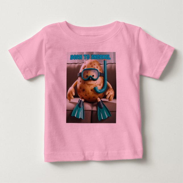 Schnorchelkartoffel ist geboren baby t-shirt (Vorderseite)