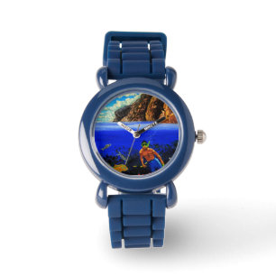 Schnorcheln am Schwarzen Felsen Armbanduhr