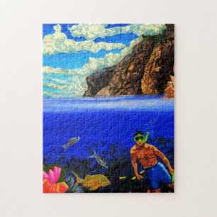 Schnorcheln am Schwarzen Felsen Puzzle