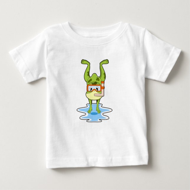 Schnorcheln Baby T-shirt (Vorderseite)