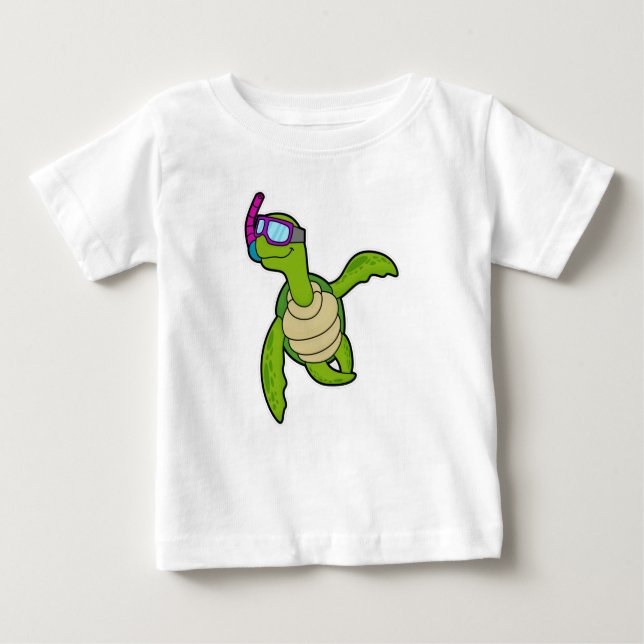 Schnorcheln Baby T-shirt (Vorderseite)