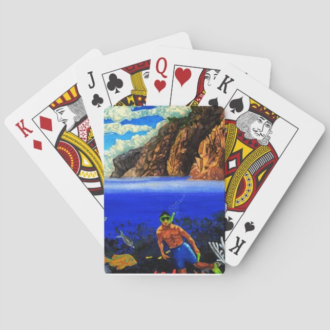 Schnorcheln bei Black Rock  Spielkarten (Rückseite)