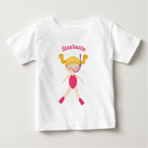 Schnorcheln Girl Beach Party Baby T-shirt