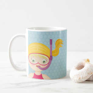 Schnorcheln Girl Beach Party Kaffeetasse