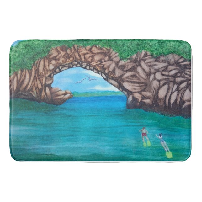 Schnorcheln im Paradies Badematte (Vorderseite)