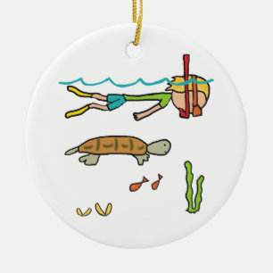 Schnorcheln Keramik Ornament