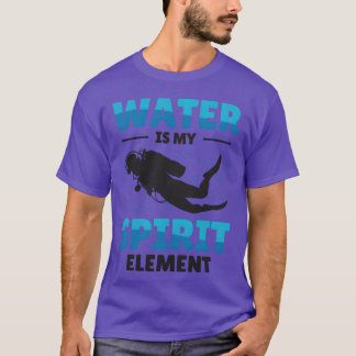 Schnorcheln Wassersport Geist Element Tauchen lust T-Shirt