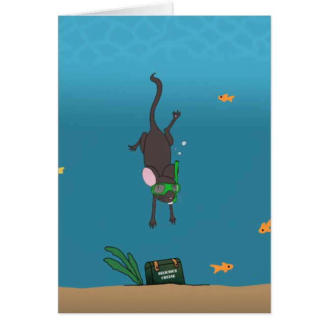 Schnorchelnde Maus (Vorne)