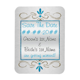 Schnörkel des Judentums - Save the Date - Personal Magnet