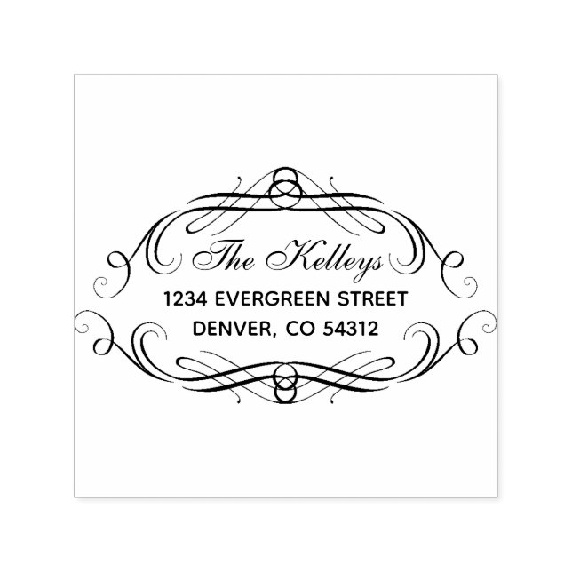 Schnörkel Familienname Erstellen Sie Ihre eigenen Permastempel (Design)