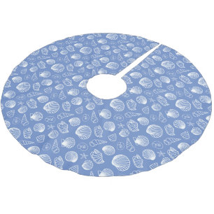 Schnörkel Polyester Weihnachtsbaumdecke