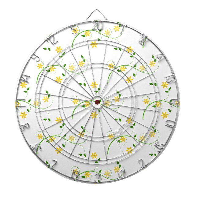 Schnörkel und Blume Dartscheibe (vorne)