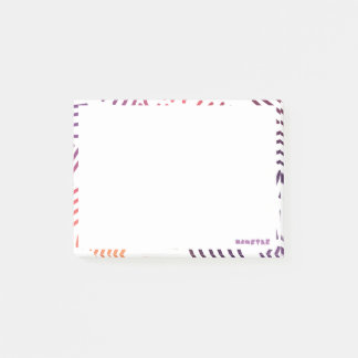 Schnörkel- und Handmuster Post-it Klebezettel