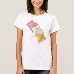 Schnörkelloses Silber-Drachenfliegen-Slogan-Design T-Shirt